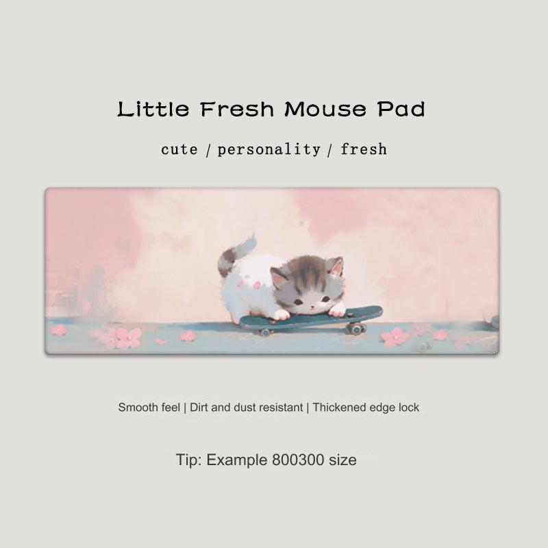 Non-slip cat mouse pad for office