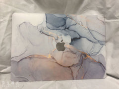 Chic laptop shell case in marbled pattern image 7