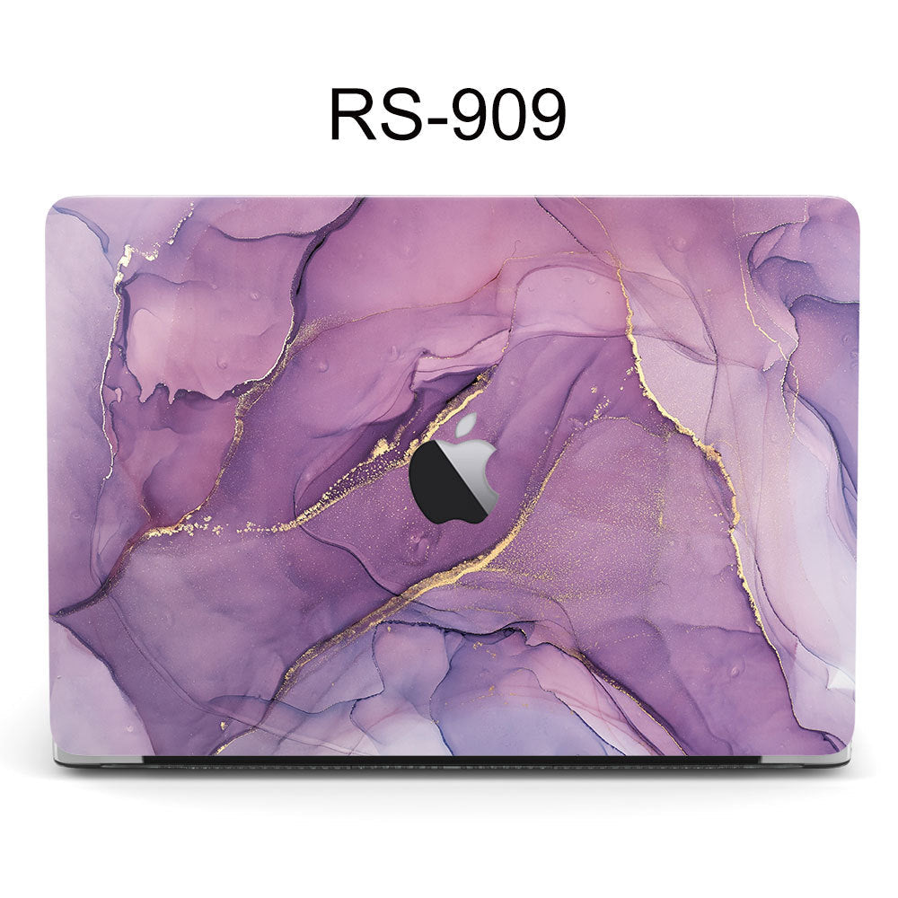 Chic laptop shell case in marbled pattern image 7