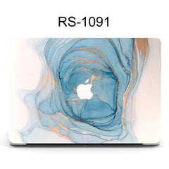 Marble hard shell case for MacBook featuring quick access image 8