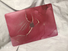 Marble hard shell case for MacBook featuring quick access image 8