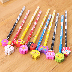Creative Cartoon Eraser Head Pencil Set Image 10