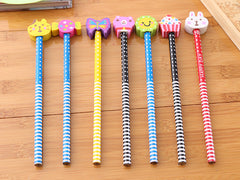 Creative Cartoon Eraser Head Pencil Set Image 4
