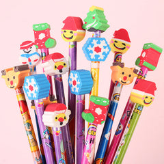Creative Cartoon Eraser Head Pencil Set Image 5