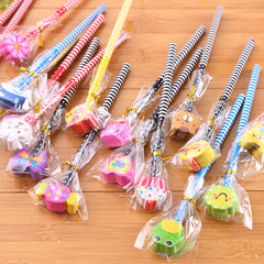 Creative Cartoon Eraser Head Pencil Set Image 9