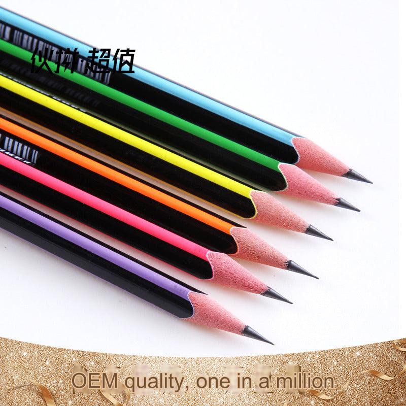 HB pencil with eraser tip close up