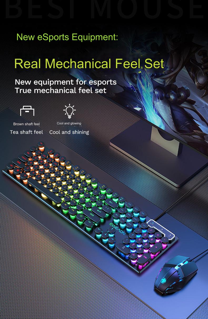 close-up of EWEADN GX330 mechanical keys