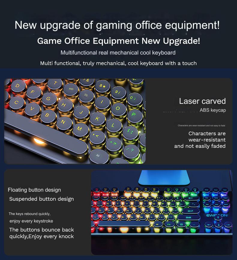 EWEADN GX330 gaming keyboard with RGB backlighting