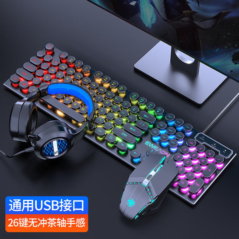 EWEADN GX330 gaming keyboard with RGB backlighting