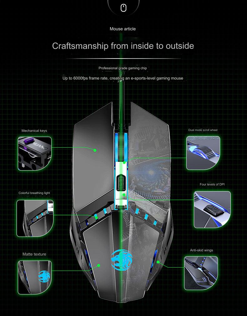 Close-up of EWEADN Gaming Mouse