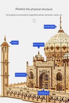 Taj Mahal Model Kit placed on a shelf - Image 10