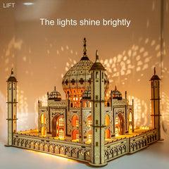 Kids enjoying Taj Mahal Model Kit activity - Image 8