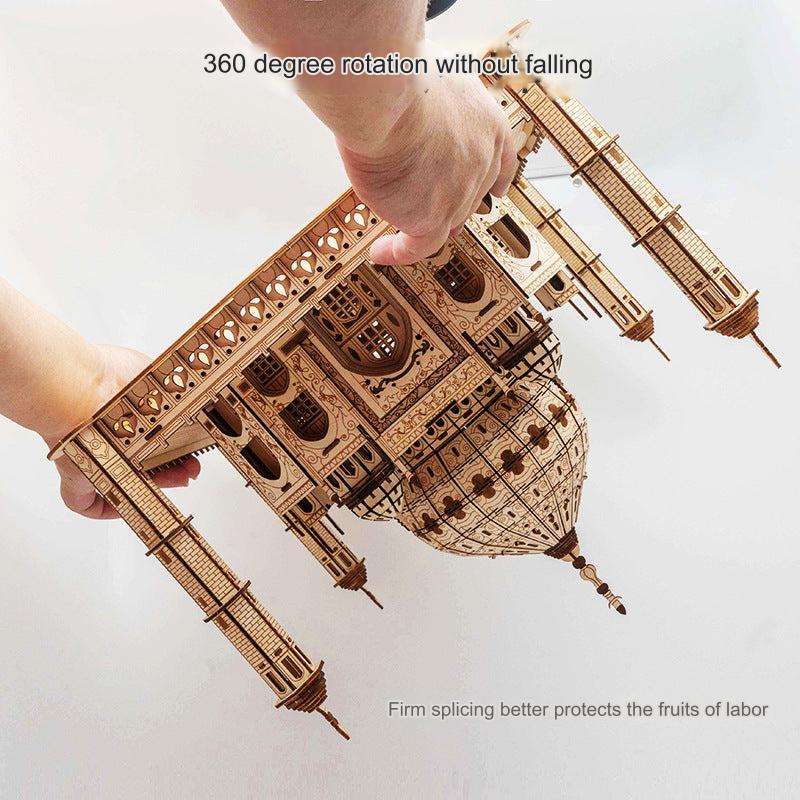Taj Mahal Wooden Model completed assembly - Image 6