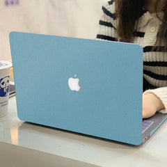 Angled view of MacBook with Sandstorm case applied