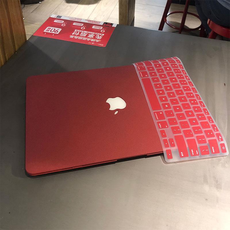 close up of MacBook case texture features