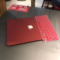 close up of MacBook case texture features