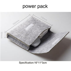 Protective felt laptop sleeve with Velcro