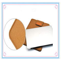 Stylish laptop sleeve with flap closure