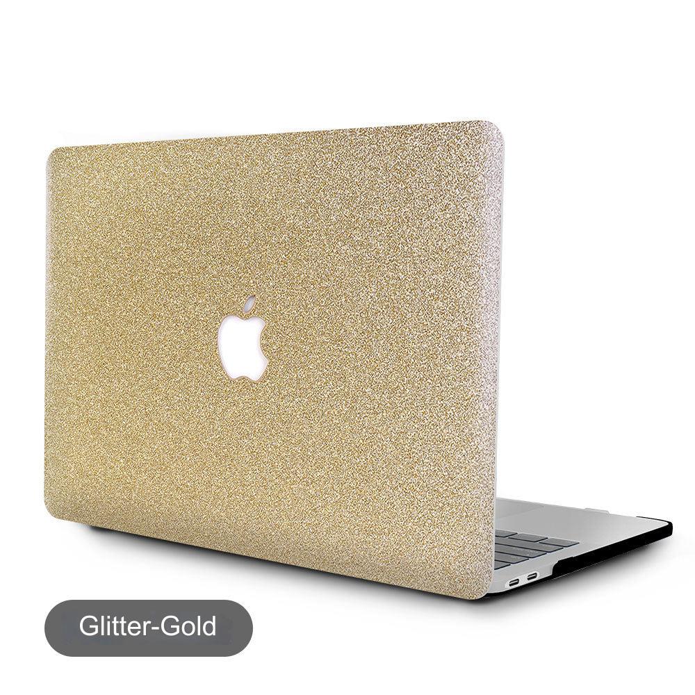 Stylish MacBook Protective Case in Glitter Rose Gold