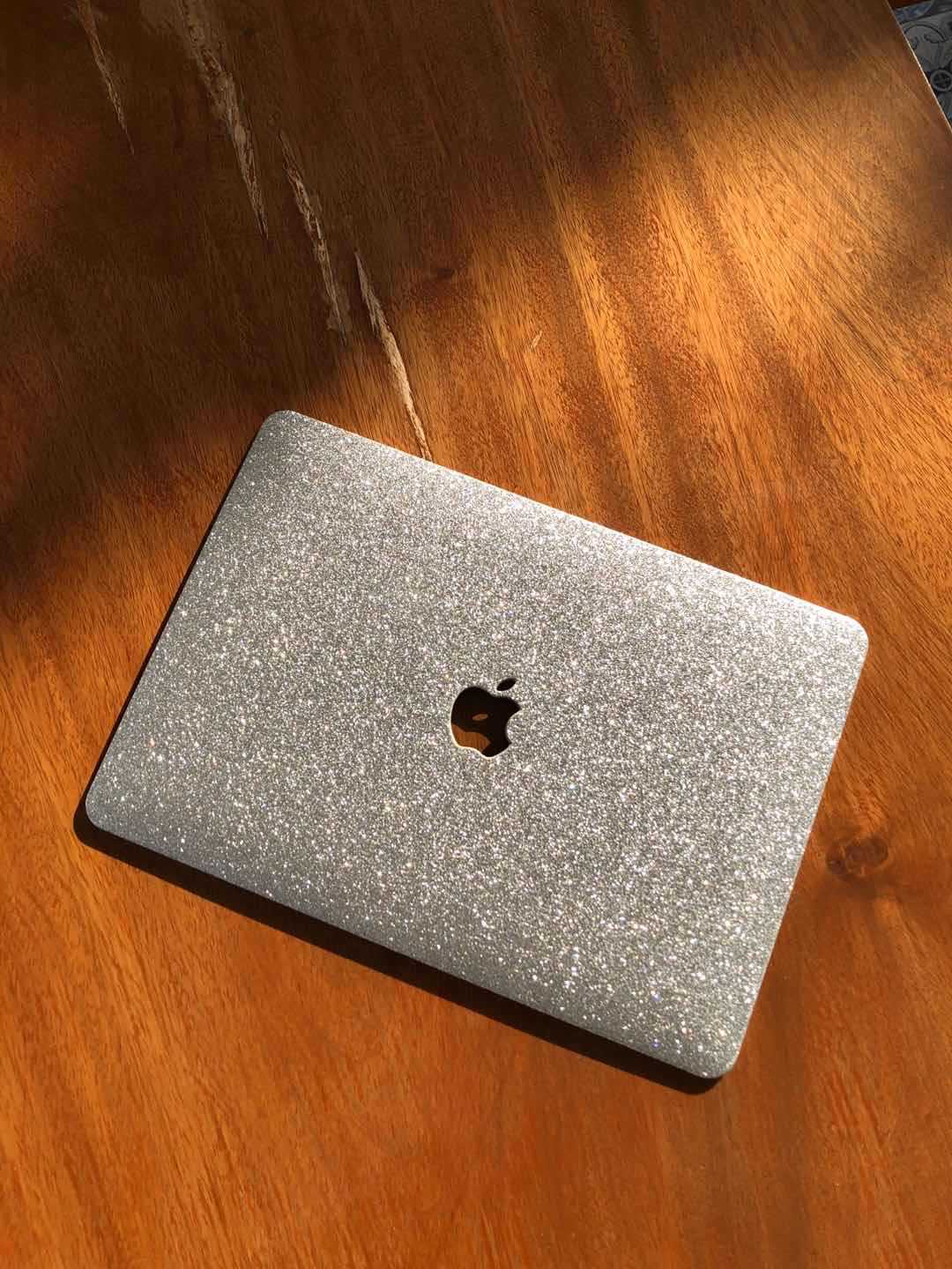Elegant Glitter Silver Case for MacBook Air