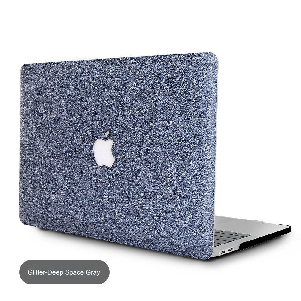 Glitter Rose Gold MacBook Case close-up view