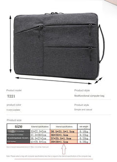 Premium Waterproof Laptop Sleeve for 13" MacBook & 15" Huawei - Multi-Compartment Organizer