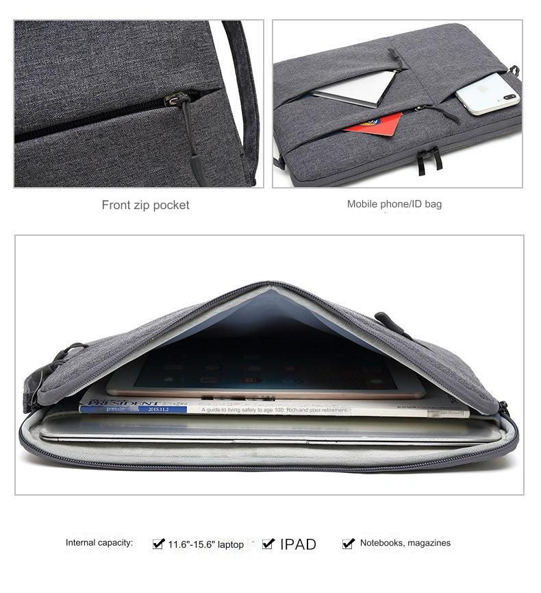Premium Waterproof Laptop Sleeve for 13" MacBook & 15" Huawei - Multi-Compartment Organizer