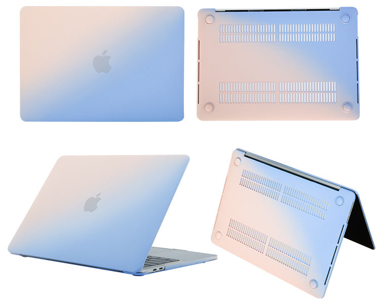 Stylish MacBook Air case in pink-blue gradient