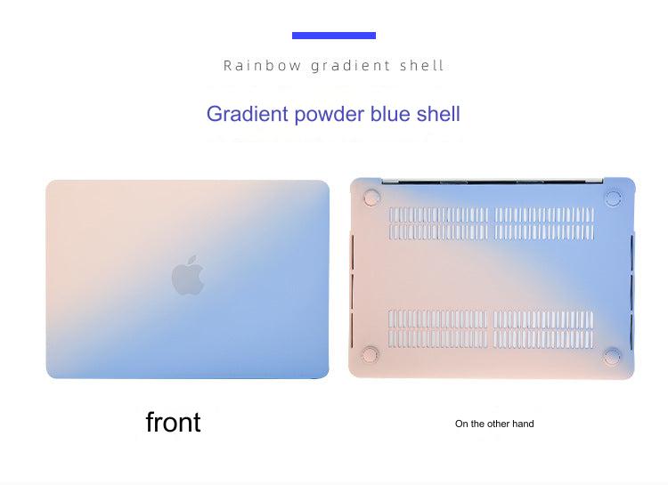 Stylish MacBook Air case in pink-blue gradient