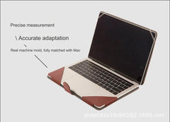 Front view of black PU leather MacBook cover