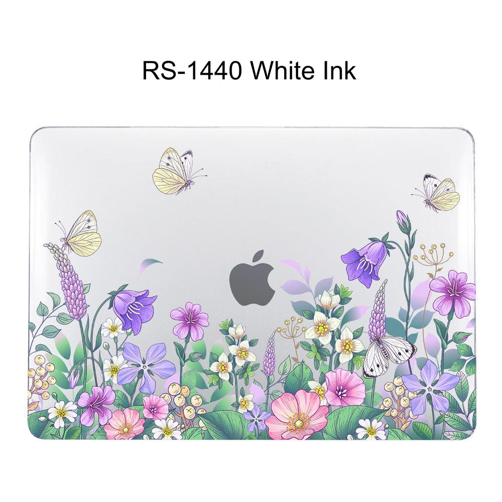 Durable plastic MacBook case with transparent finish