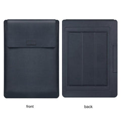 Laptop sleeve showing built-in stand feature