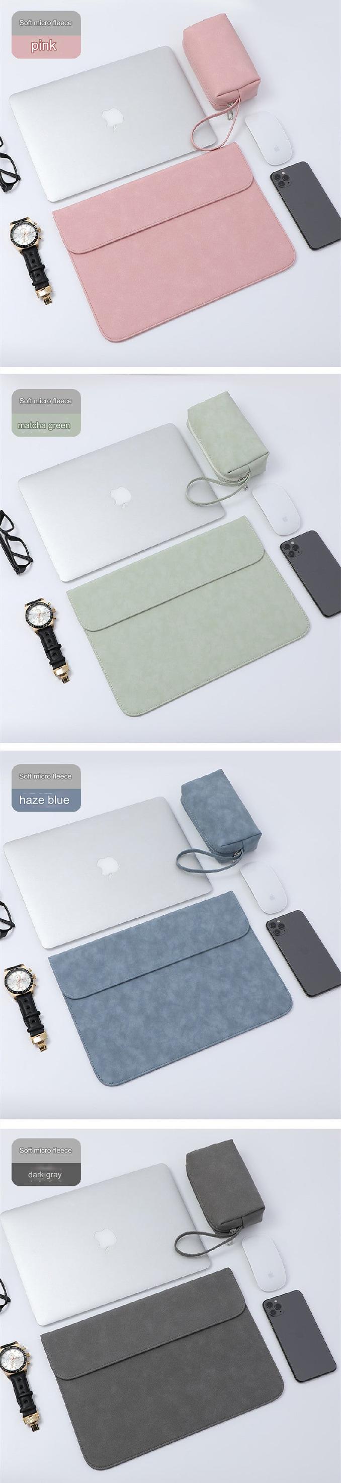 Various colours of premium laptop sleeves displayed