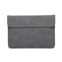 Stylish mockup of leather laptop sleeve for MacBook