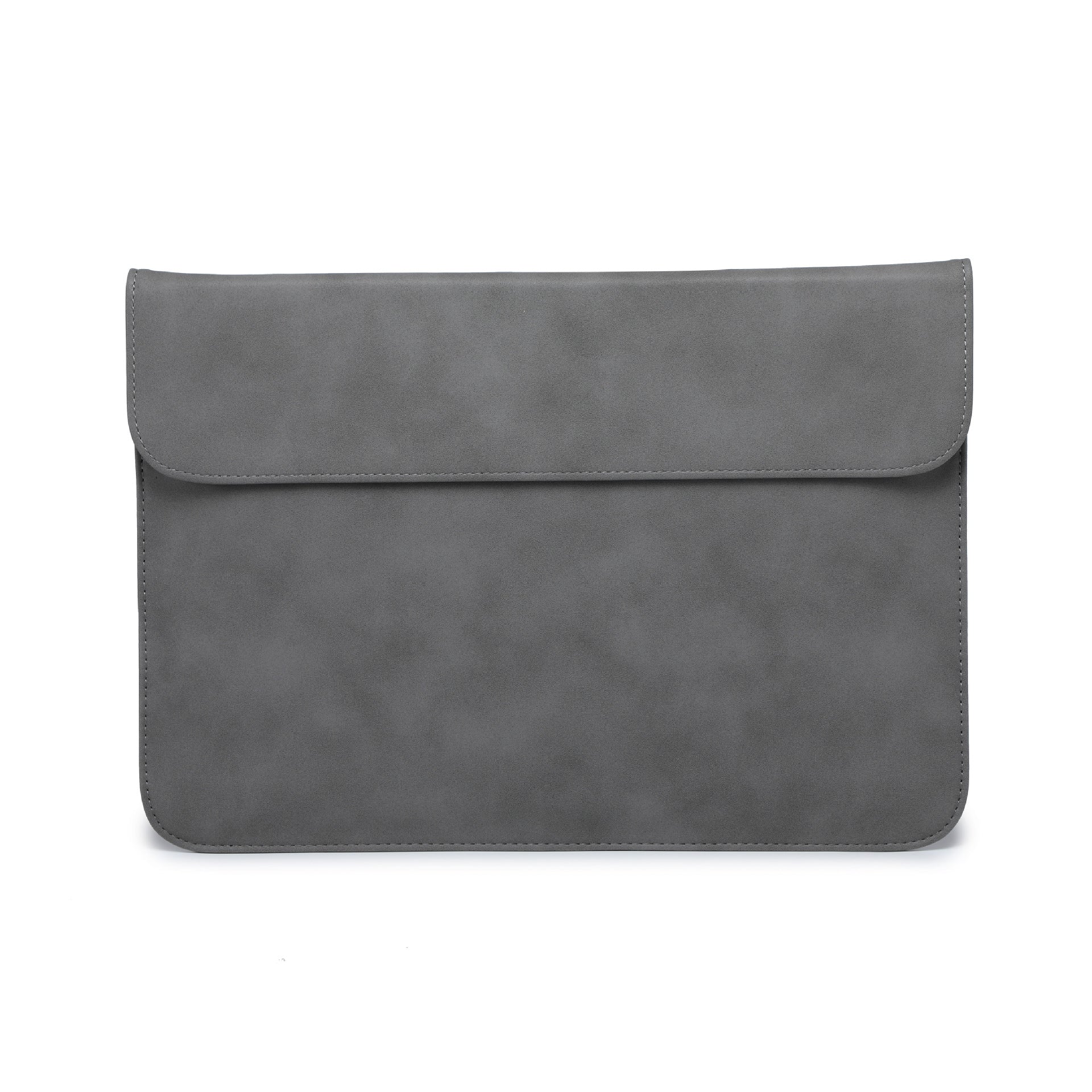 Stylish mockup of leather laptop sleeve for MacBook