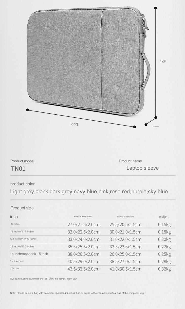 close up of laptop sleeve interior