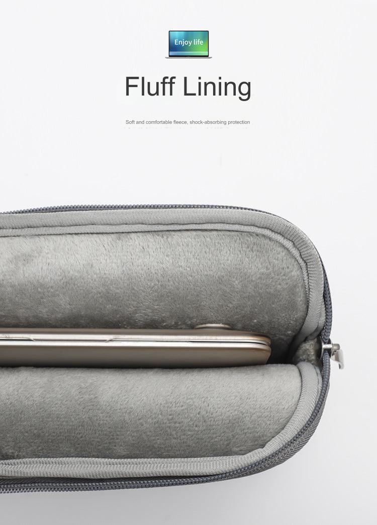 light blue laptop sleeve with handle