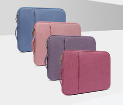 close up of laptop sleeve interior