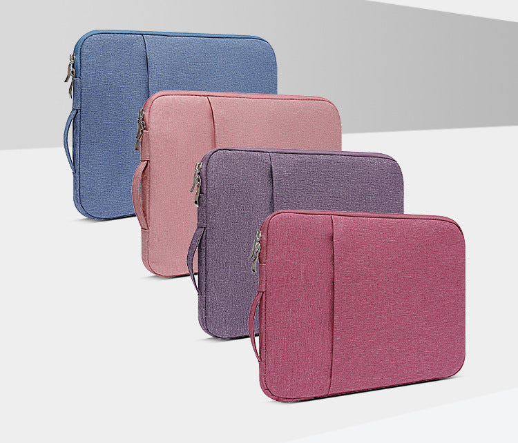 close up of laptop sleeve interior