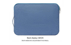 light blue laptop sleeve with handle