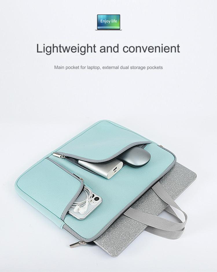 Rose red neoprene laptop sleeve for travel