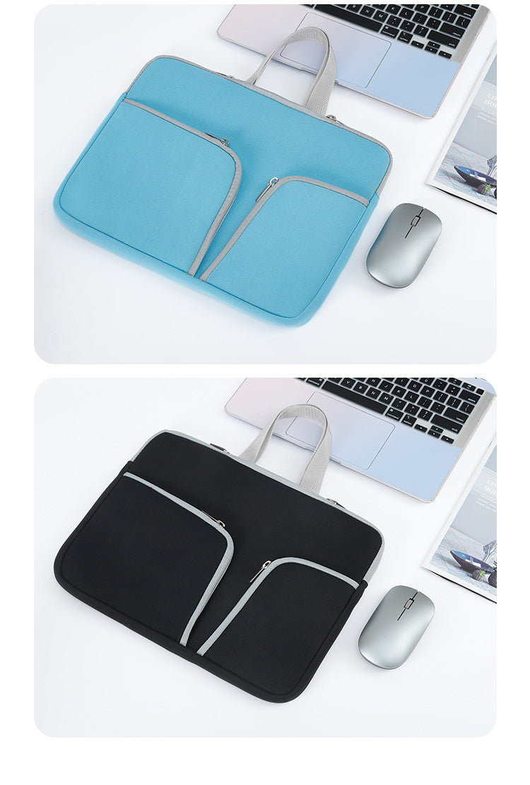Neoprene laptop sleeve in blue