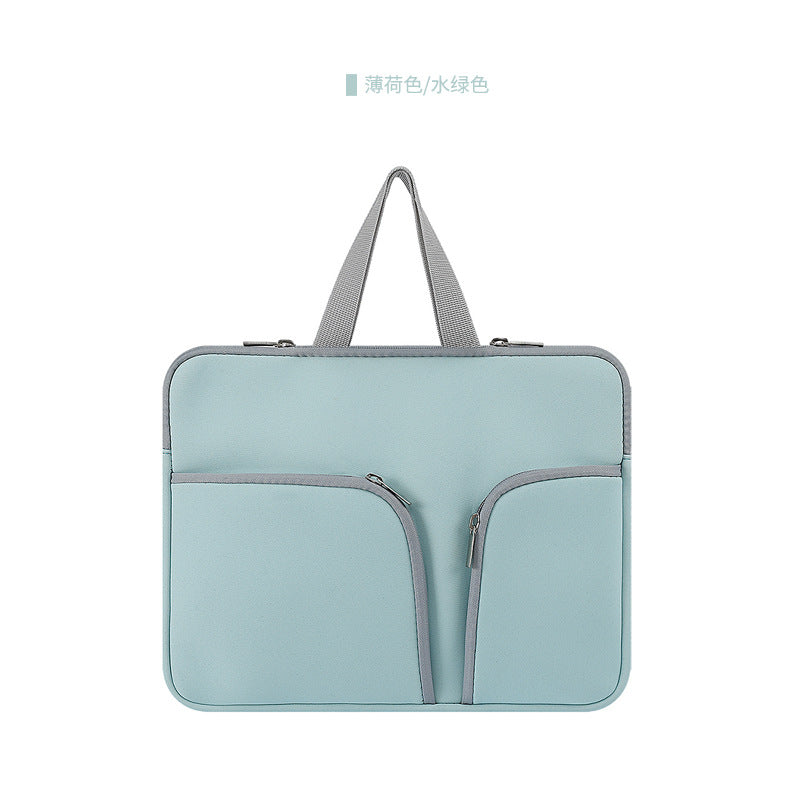 Carrying handle of the neoprene laptop sleeve