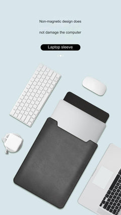 Amber Ultra-Slim Portable PU Leather MacBook Sleeve