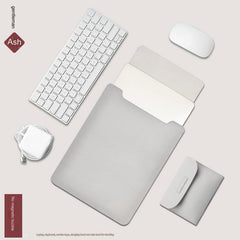 Green Ultra-Slim Portable PU Leather MacBook Sleeve
