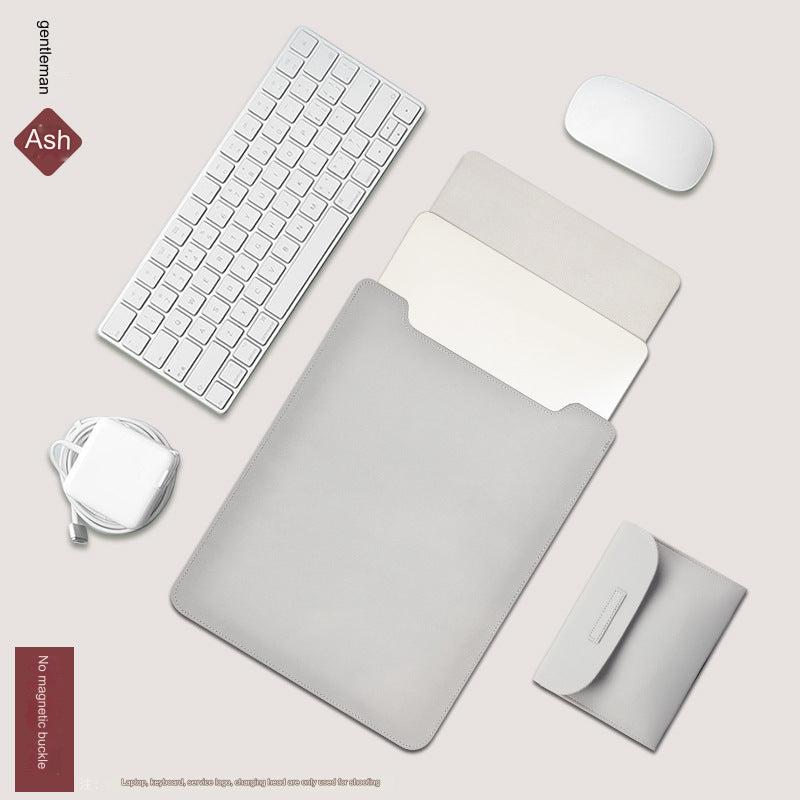 Green Ultra-Slim Portable PU Leather MacBook Sleeve