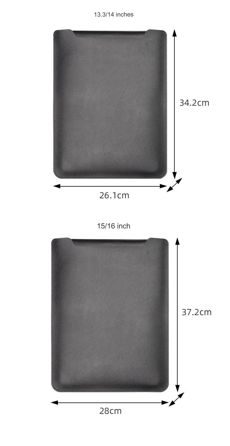Pink Ultra-Slim Portable PU Leather MacBook Sleeve