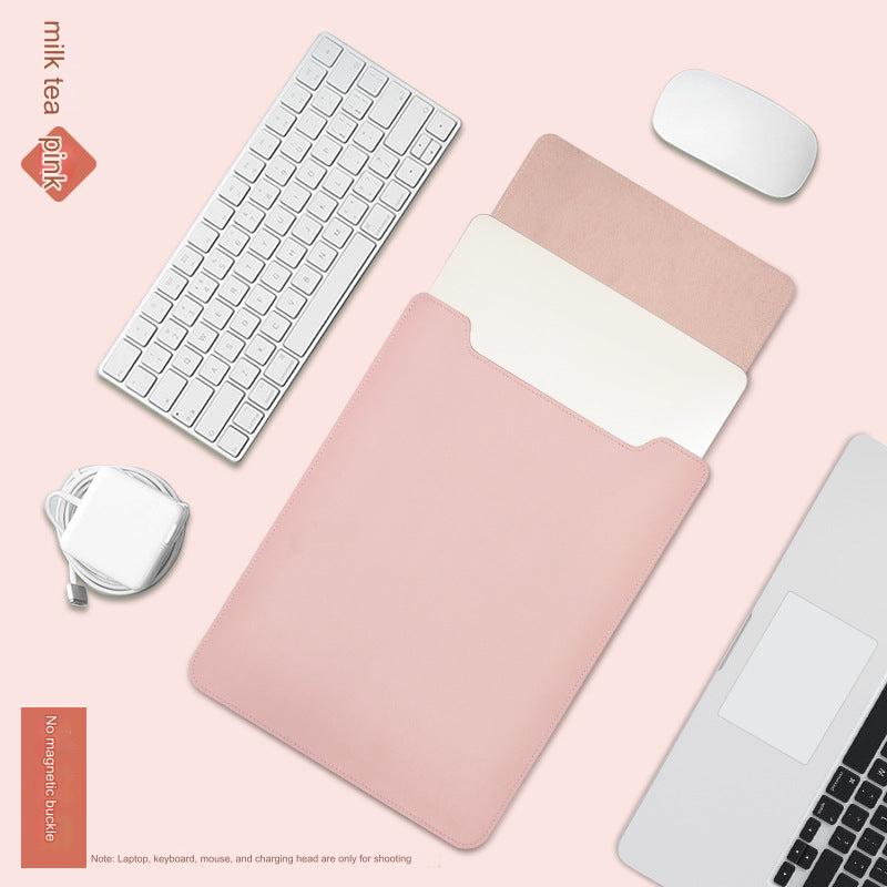 PU Leather MacBook Sleeve - Soft interior lining