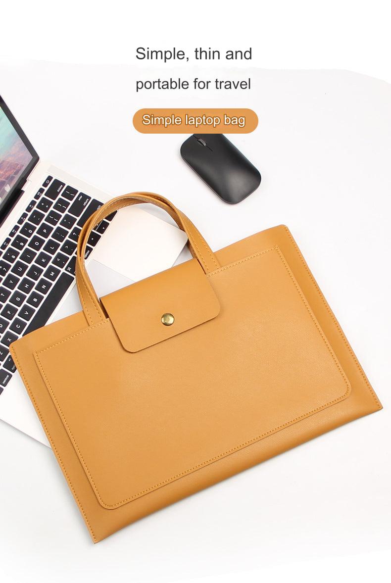 Stylish waterproof laptop sleeve in black