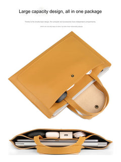 Stylish waterproof laptop sleeve in black
